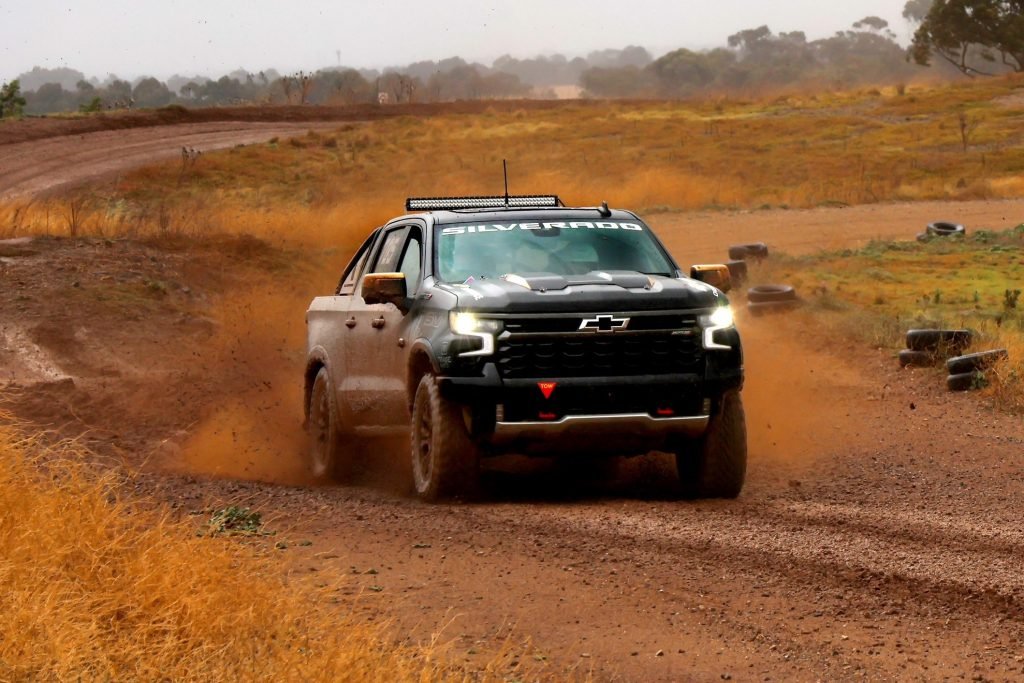 Craig Lowndes will drive the Chevrolet Silverado ZR2 OffRoad Racer in the 2024 Finke Desert Race. Image: Supplied