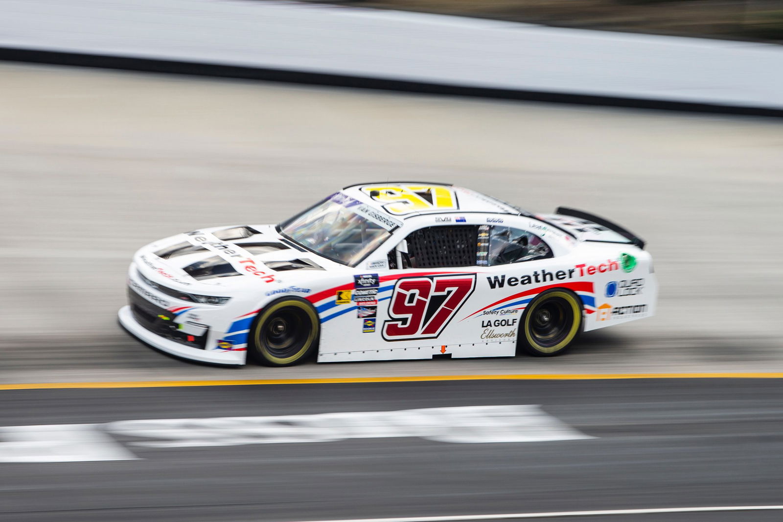 Shane van Gisbergen on track at Bristol Motor Speedway.