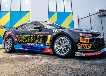 The #1 Erebus Motorsport Chevrolet Camaro to be driven by Brodie Kostecki and Todd Hazelwood.