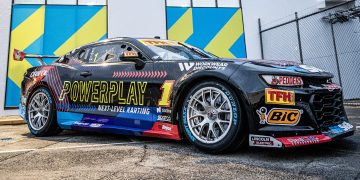 The #1 Erebus Motorsport Chevrolet Camaro to be driven by Brodie Kostecki and Todd Hazelwood.