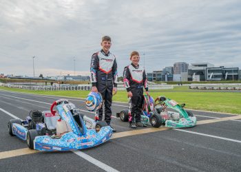 Loclan (left) and Oskar Hennock are set to make their international racing debuts