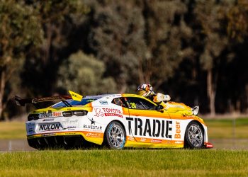 Reynolds soaks up some Winton sun. Image: Pace Images