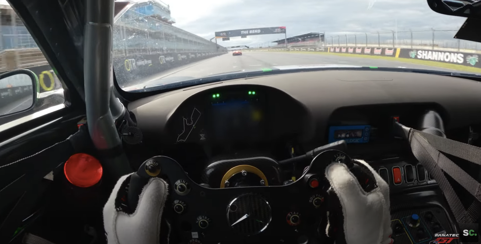 VIDEO: Declan Fraser steers a Triple Eight Mercedes at The Bend