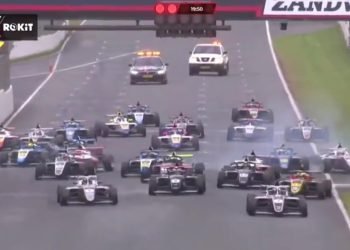 The start of the British F4 Championship at Zandvoort.