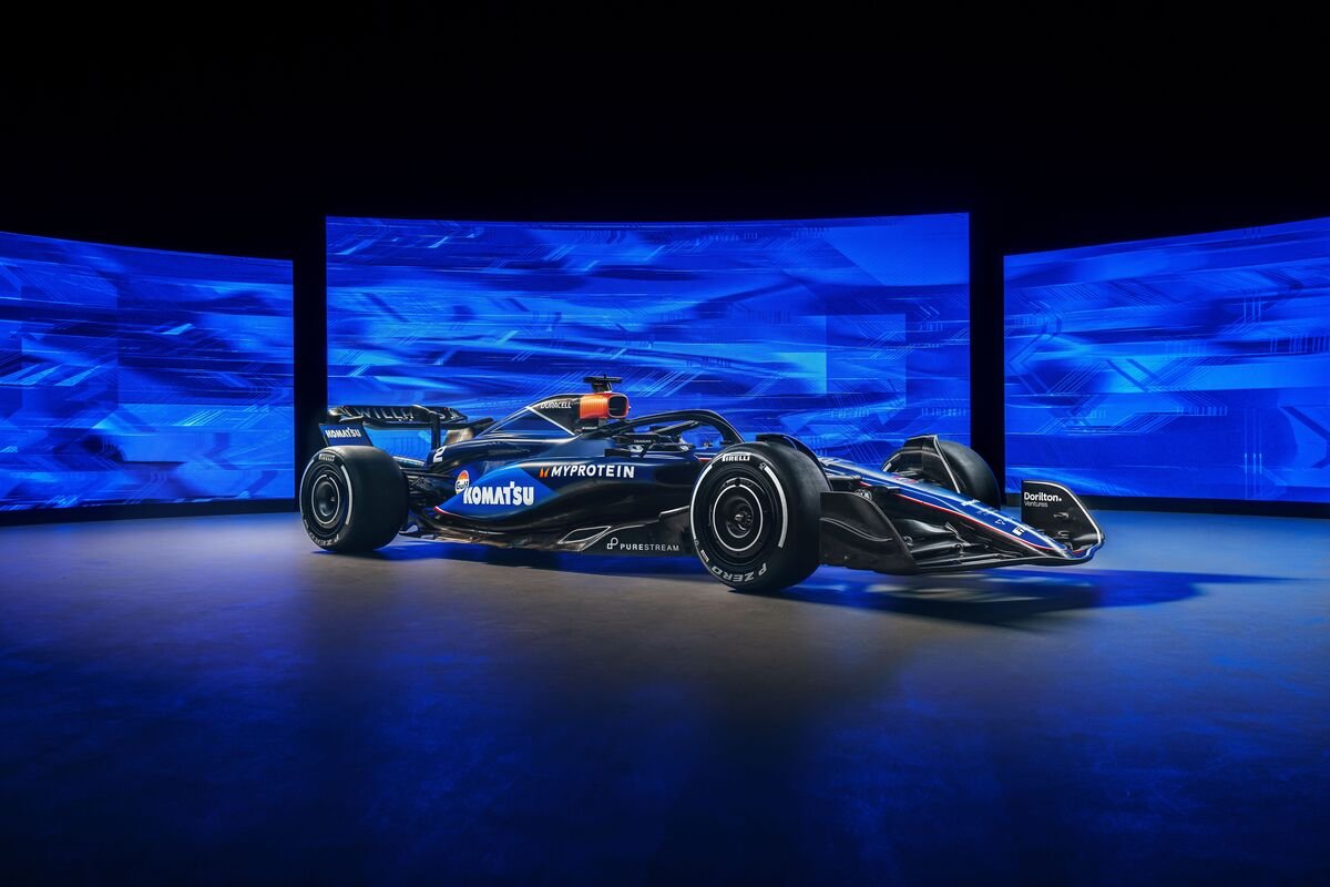Williams unveiled the design the FW46 will wear at an event in New York. Image: Williams