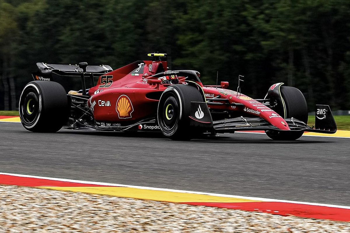 Carlos Sainz topped Free Practice 1 in Belgium
