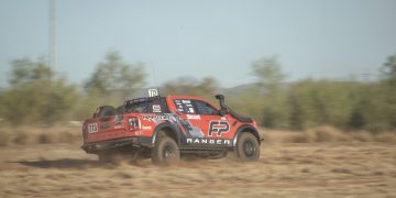 The Ford Performance Ranger Raptor at Finke last year. Image: Ford Performance