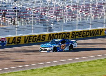 Shane van Gisbergen on-track at Las Vegas Motor Speedway. Image: Shane van Gisbergen X