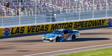 Shane van Gisbergen on-track at Las Vegas Motor Speedway. Image: Shane van Gisbergen X