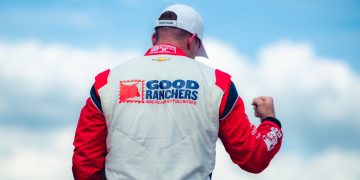 Scott McLaughlin fist pumps after qualifying on pole position for the first IndyCar race since he was disqualified from St Petersburg. Image: Scott McLaughlin X