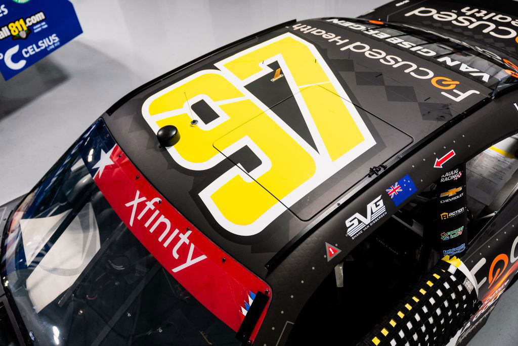 Shane van Gisbergen's livery for the NASCAR Xfinity Series race at Charlotte. Image: Kaulig Racing X