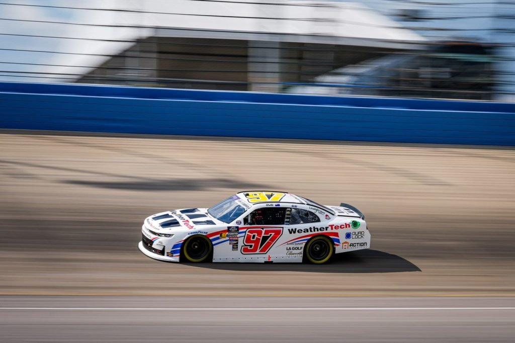 Shane van Gisbergen drives the #97 Kaulig Racing Chevrolet in the NASCAR Xfinity Series at Nashville Superspeedway in June 2024. Image: Kaulig Racing X