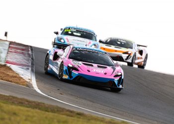 Tom Hayman and Marcos Flack prevailed in the first Monochrome GT4 race of the weekend - Image: Daniel Kalisz