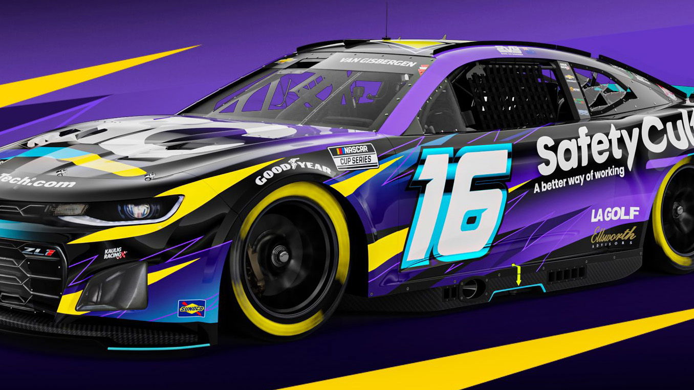 Shane van Gisbergen's SafetyCulture-backed #16 Kaulig Racing Chevrolet Camaro.