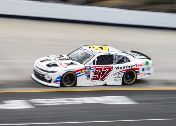 Shane van Gisbergen in the #97 at Bristol Motor Speedway.