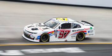 Shane van Gisbergen in the #97 at Bristol Motor Speedway.