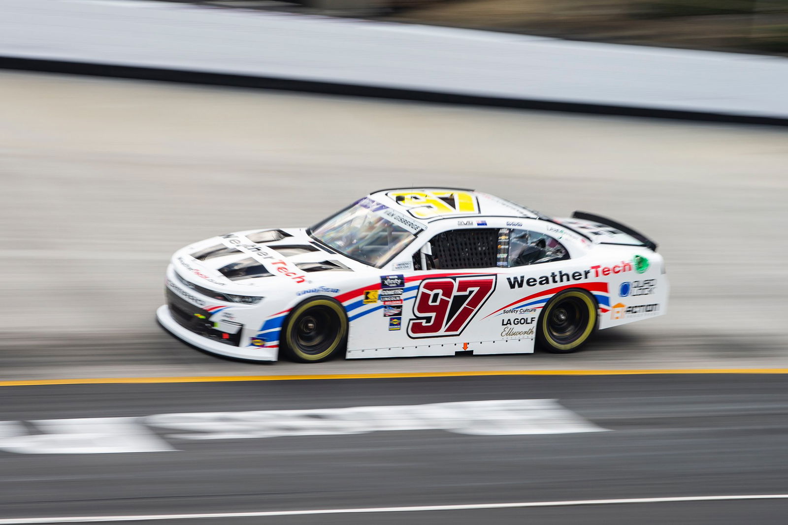 Shane van Gisbergen in the #97 at Bristol Motor Speedway.