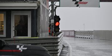 Rain lashed Phillip Island on Friday at the Australian Motorcycle Grand Prix.