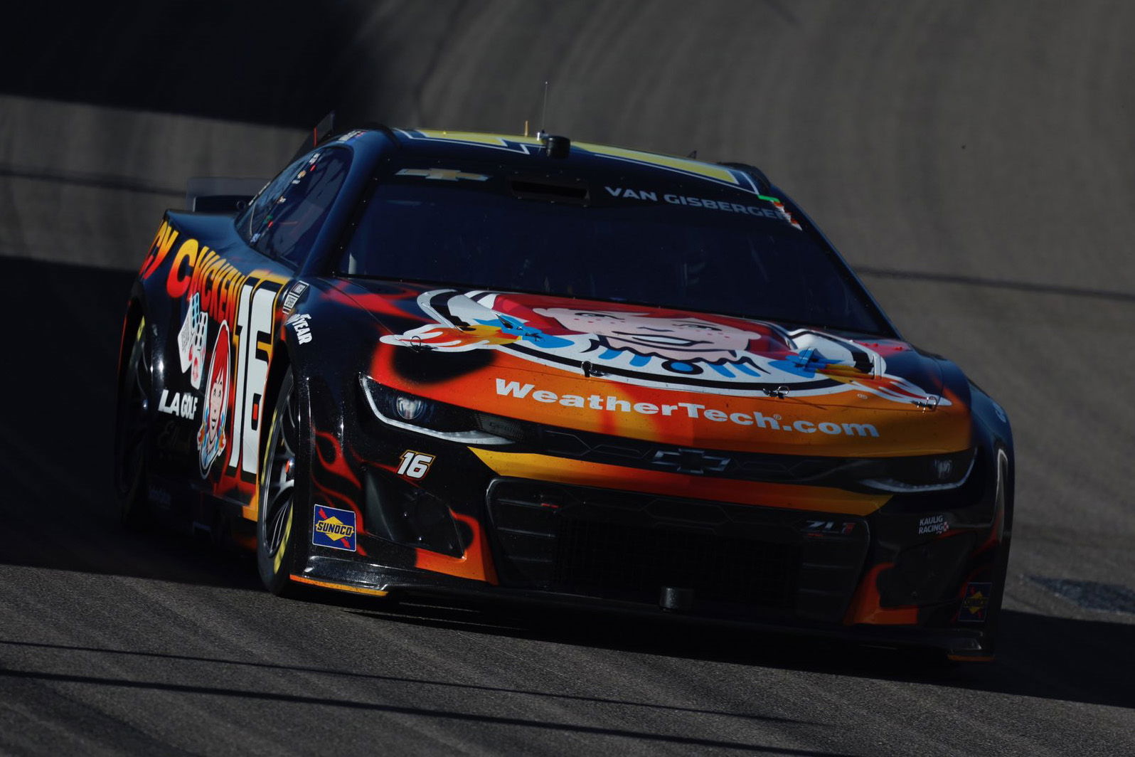 Shane van Gisbergen at Las Vegas Motor Speedway finished 29th in the NASCAR Cup Series for Kaulig Racing.