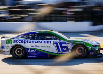 Shane van Gisbergen at Martinsville Speedway.