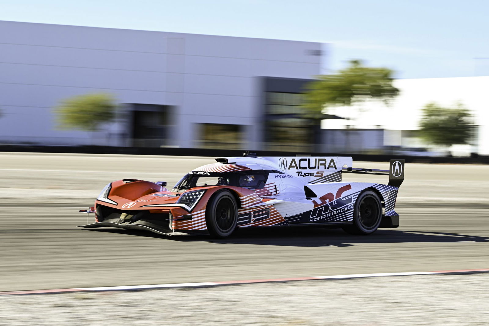 Max Verstappen in the Acura ARX-06 at Las Vegas Speedway.