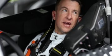 DAYTONA BEACH, FLORIDA - FEBRUARY 17: AJ Allmendinger, driver of the #16 Celsius Chevrolet, sits in his car during qualifying for the NASCAR Xfinity Series United Rentals 300 at Daytona International Speedway on February 17, 2024 in Daytona Beach, Florida. (Photo by Matthew Stockman/Getty Images)