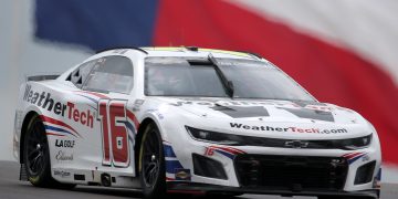 Shane Van Gisbergen, driver of the #16 WeatherTech Chevrolet, drives during the NASCAR Cup Series at Circuit of The Americas.