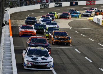 MARTINSVILLE, VIRGINIA - APRIL 06: Shane Van Gisbergen, driver of the #97 WeatherTech Chevrolet, drives during the NASCAR Xfinity Series DUDE Wipes 250 at Martinsville Speedway on April 06, 2024 in Martinsville, Virginia. (Photo by James Gilbert/Getty Images)