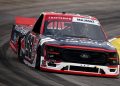 Ty Majeski, driver of the #98 Ford, drives during the NASCAR Craftsman Truck Series at Martinsville Speedway.