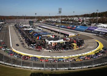 A wide view of Martinsville Speedway.