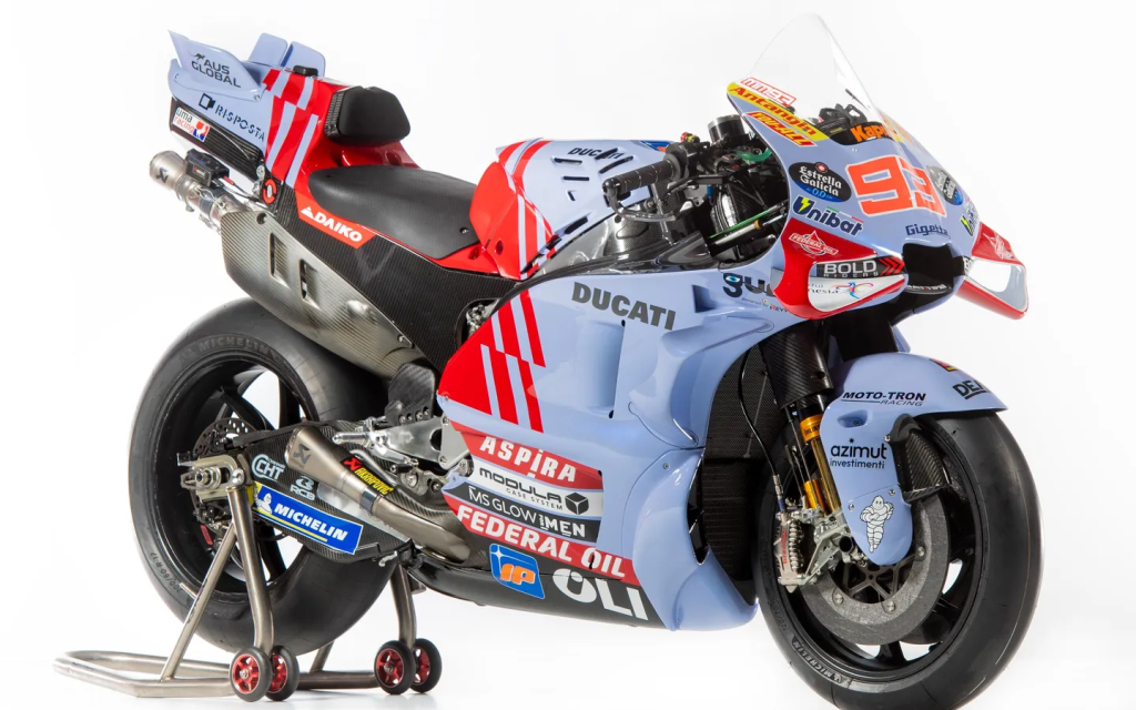 A Gresini Ducati Desmosedici with Marc Marquez's #93 on the fairing. Image: Supplied