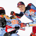 Marc Marquez with his Gresini Ducati. Image: Supplied