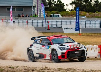 Harry Bates and Coral Taylor are the Australian Rally Championship leaders as they tackle the fourth round. Image: MA / Oz Sports