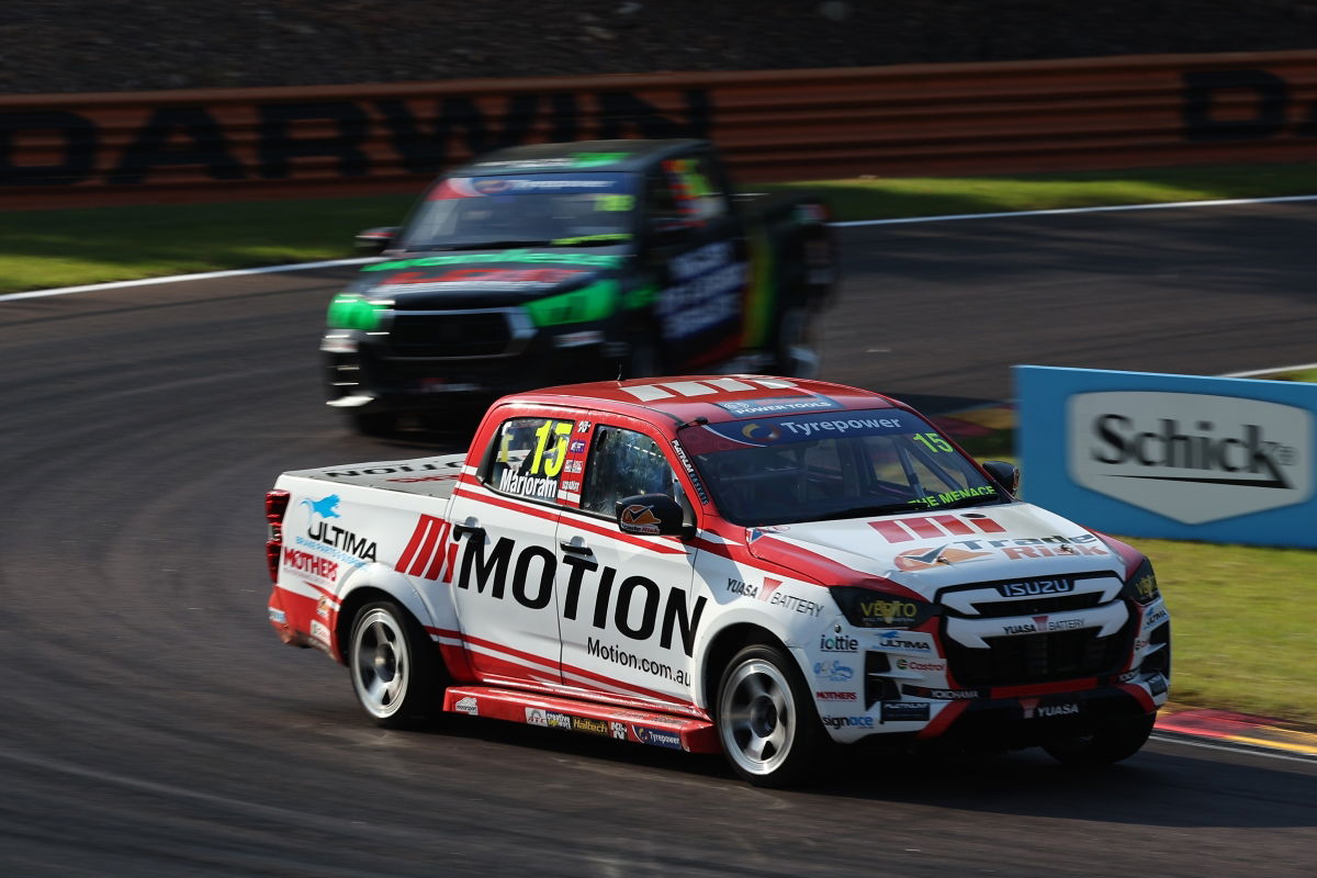 Marjoram and Crick winners in V8 SuperUte races in Darwin