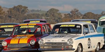 Classic Ford Mk 1 Cortinas will feature in a race of their own at Historic Winton. Image: Supplied / Chris Carter