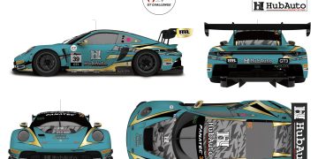 A render of the HubAuto livery released as part of the announcement of its 2024 Bathurst 12 Hour entry. Image: Supplied