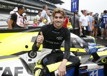 Hunter McElre at Indianapolis Motor Speedway. Image: Chris Jones