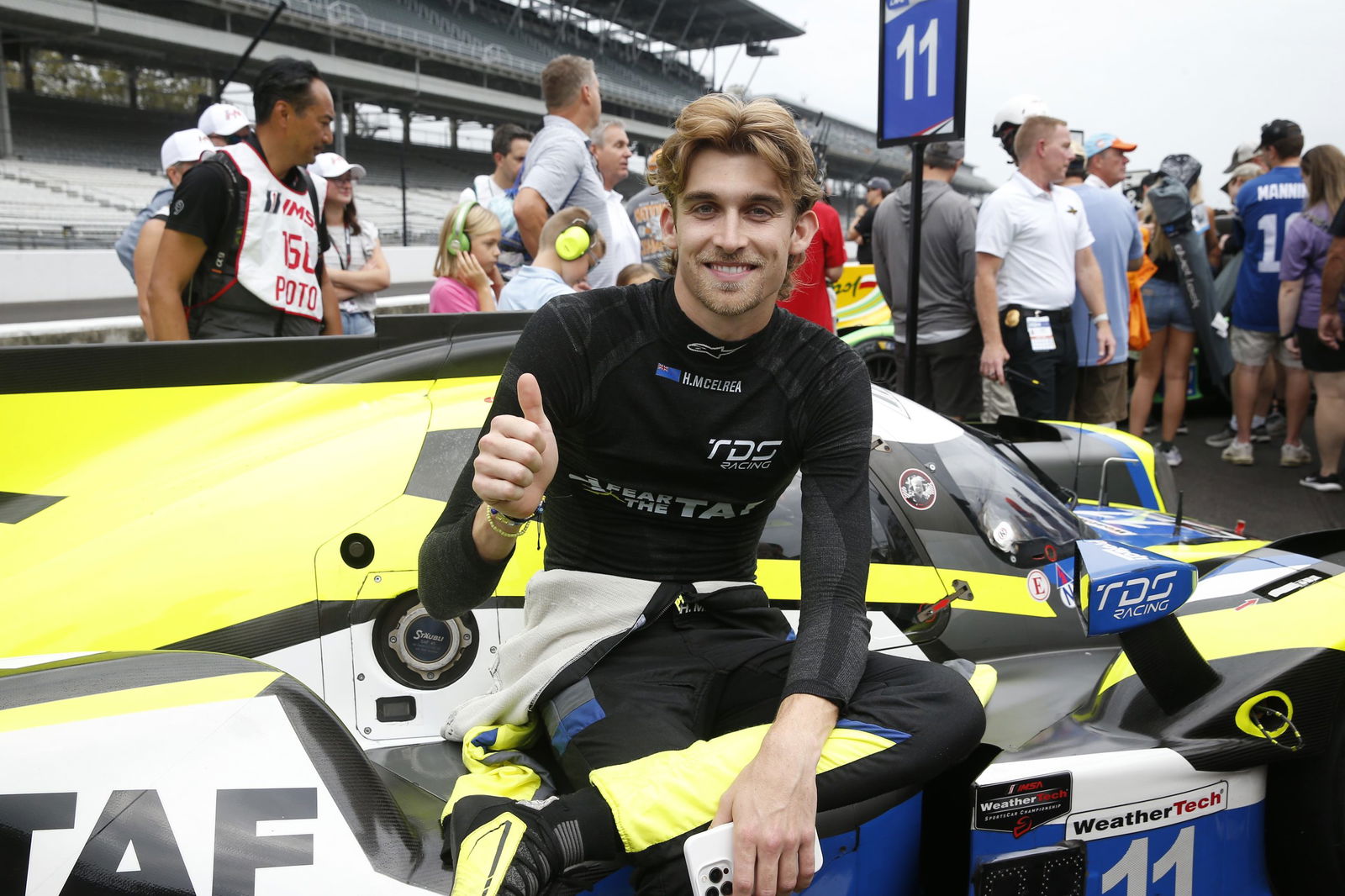 Hunter McElre at Indianapolis Motor Speedway. Image: Chris Jones