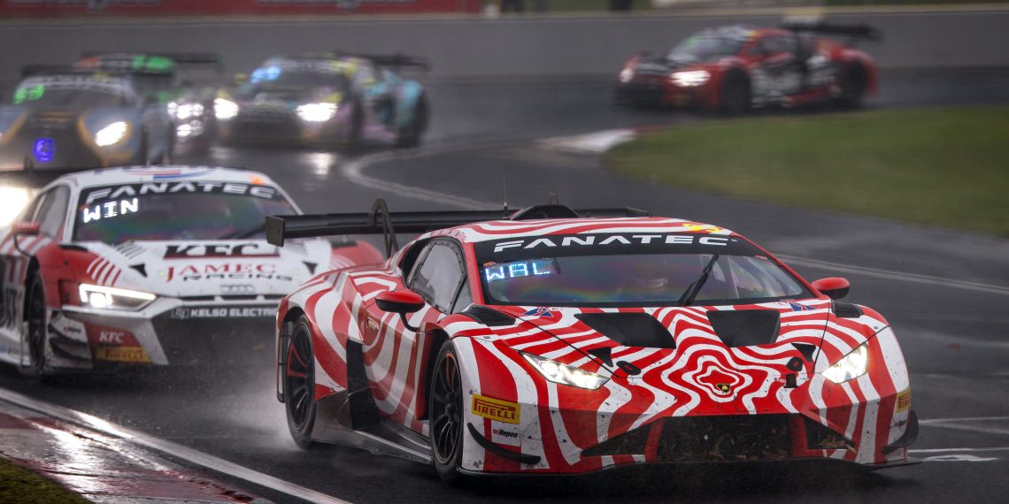 The Adrian Deitz Lamborghini Huracan GT3 at the 2024 Bathurst 12 Hour.