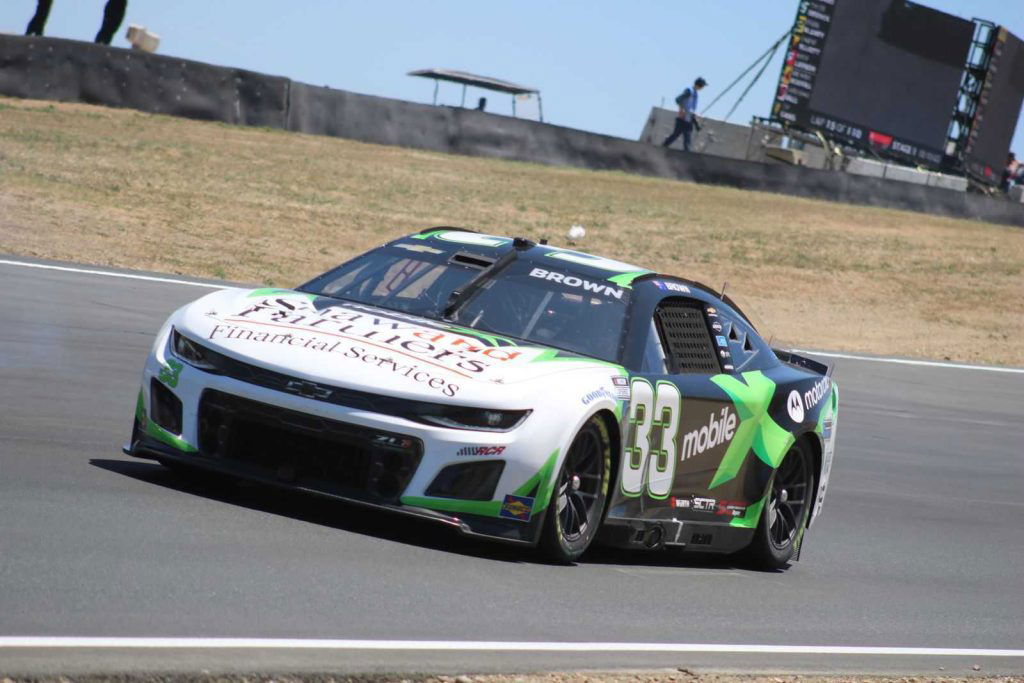 Will Brown suffered electrical problems in the Sonoma NASCAR Cup Series race. Image: Danny Peters