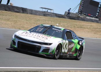 Will Brown suffered electrical problems in the Sonoma NASCAR Cup Series race. Image: Danny Peters