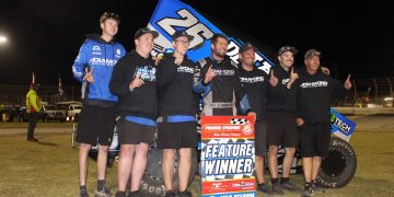 James Inglis won the opening night of the Aussie Sprintcar Titles. Image: Supplied