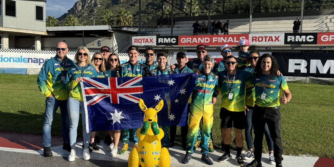 Team Australia drivers and their support teams are ready for the Rotax Max Grand Finals