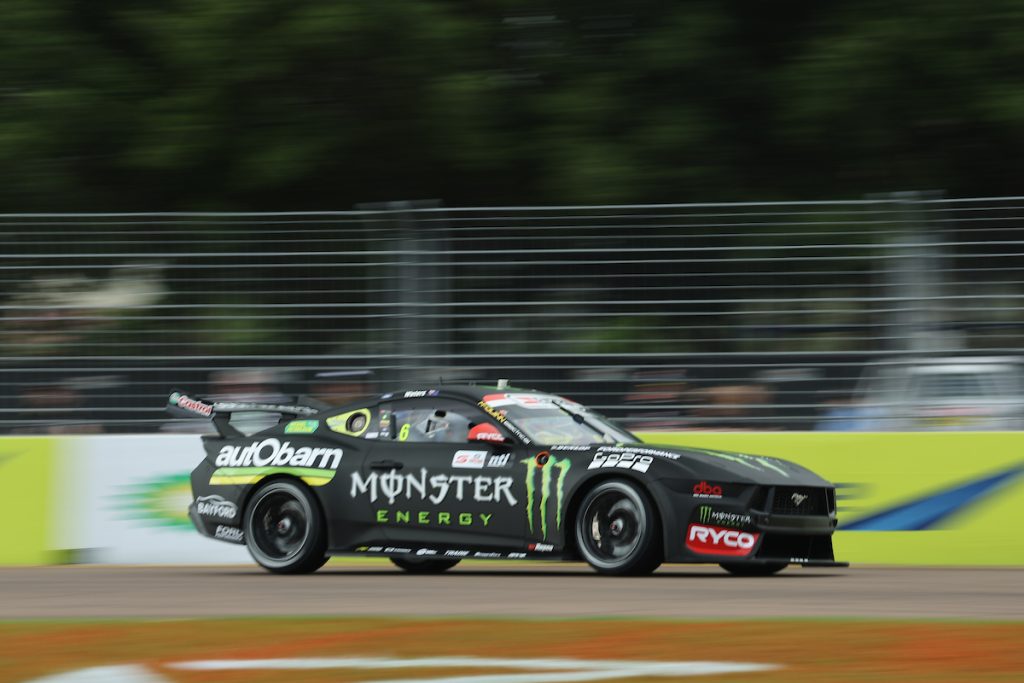 Cam Waters prevailed by more than three tenths of a second in the Top 10 Shootout for Race 13 at the NTI Townsville 500. Image: InSyde Media