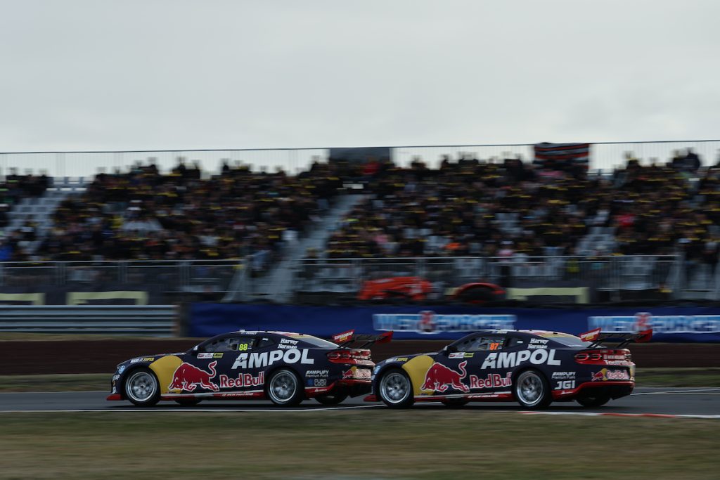 Broc Feeney and Will Brown were this close for several laps before the latter finally made the pass. Image: InSyde Media