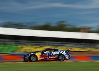 Triple Eight Race Engineering Chevrolet Camaro driver Will Brown laps Hidden Valley Raceway in Practice 1 for the 2024 Darwin Triple Crown. Image: InSyde Media