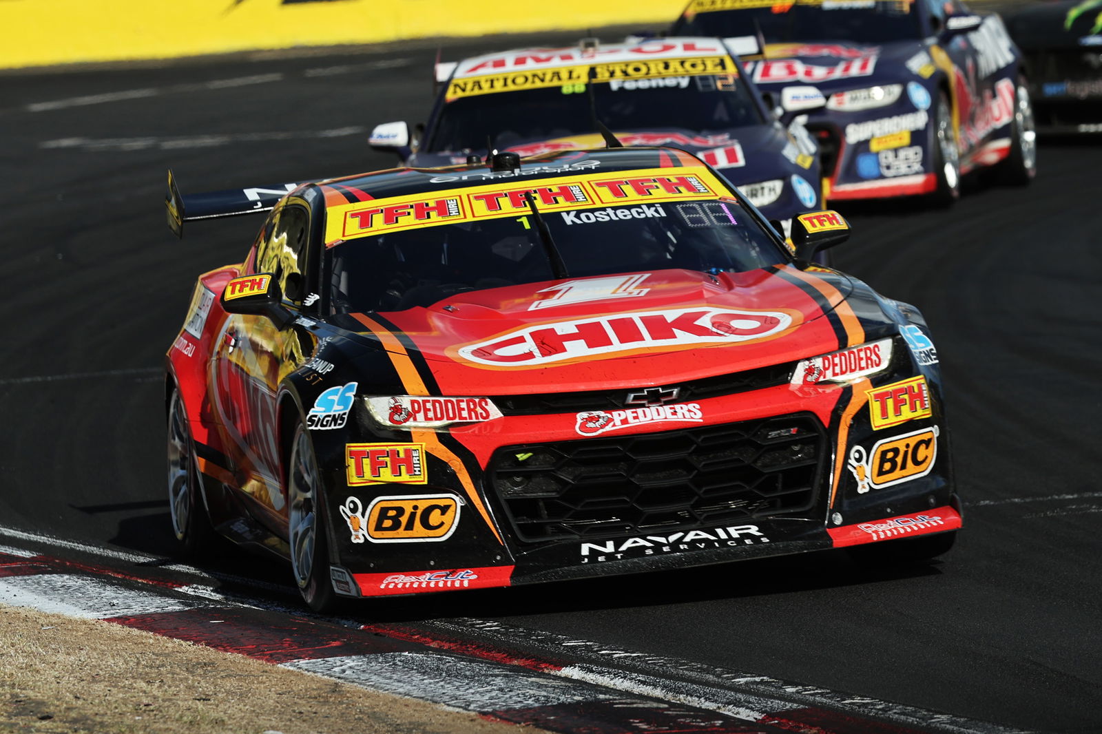 The #1 Chevrolet Camaro of Brodie Kostecki and Todd Hazelwood.