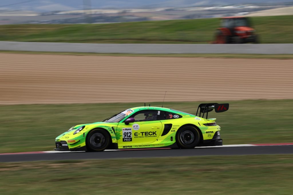 Manthey EMA was fastest in Bathurst 12 Hour Practice 3. Image: InSyde Media