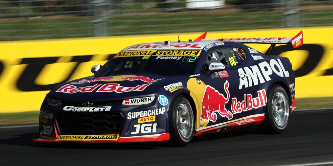 The #88 Chevrolet Camaro of Broc Feeney and Jamie Whincup.