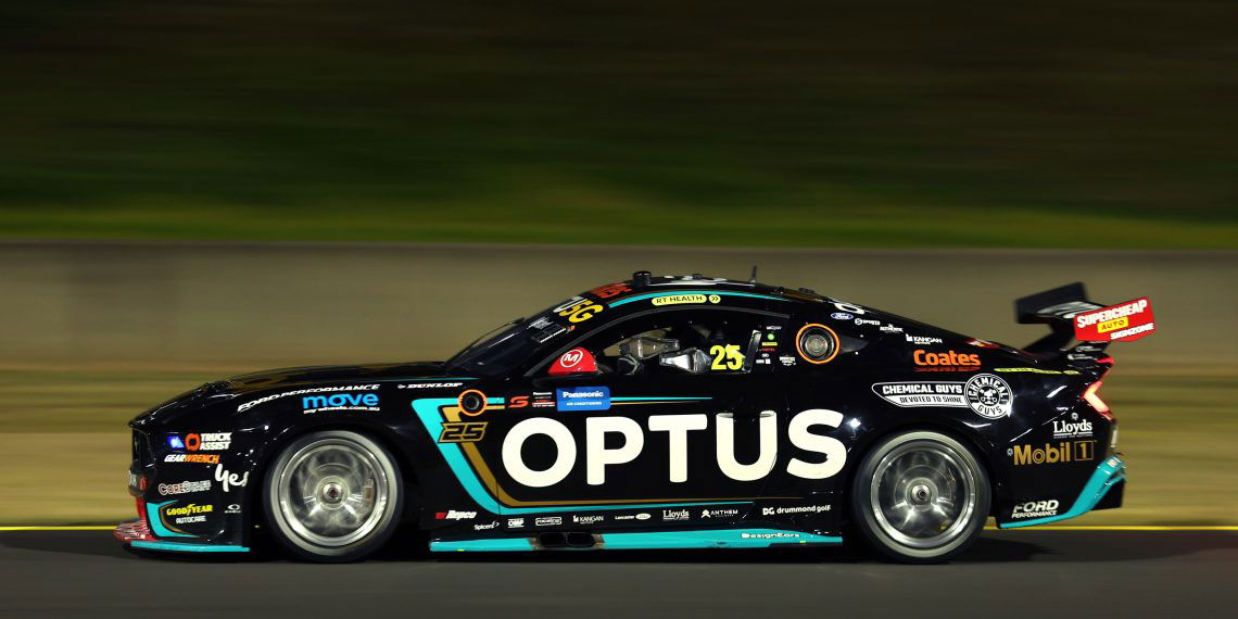 Chaz Mostert's #25 Mobil1 Optus Racing Ford Mustang.